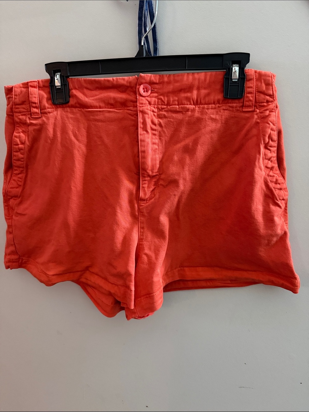 Women's Orange Casual Tencel Shorts Large Elastic Back Waistband Soft 🍊